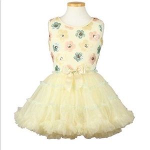 New Popatu Yellow Easter Dress 4t